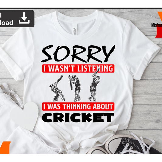 Unisex funny and real cricket lover tee